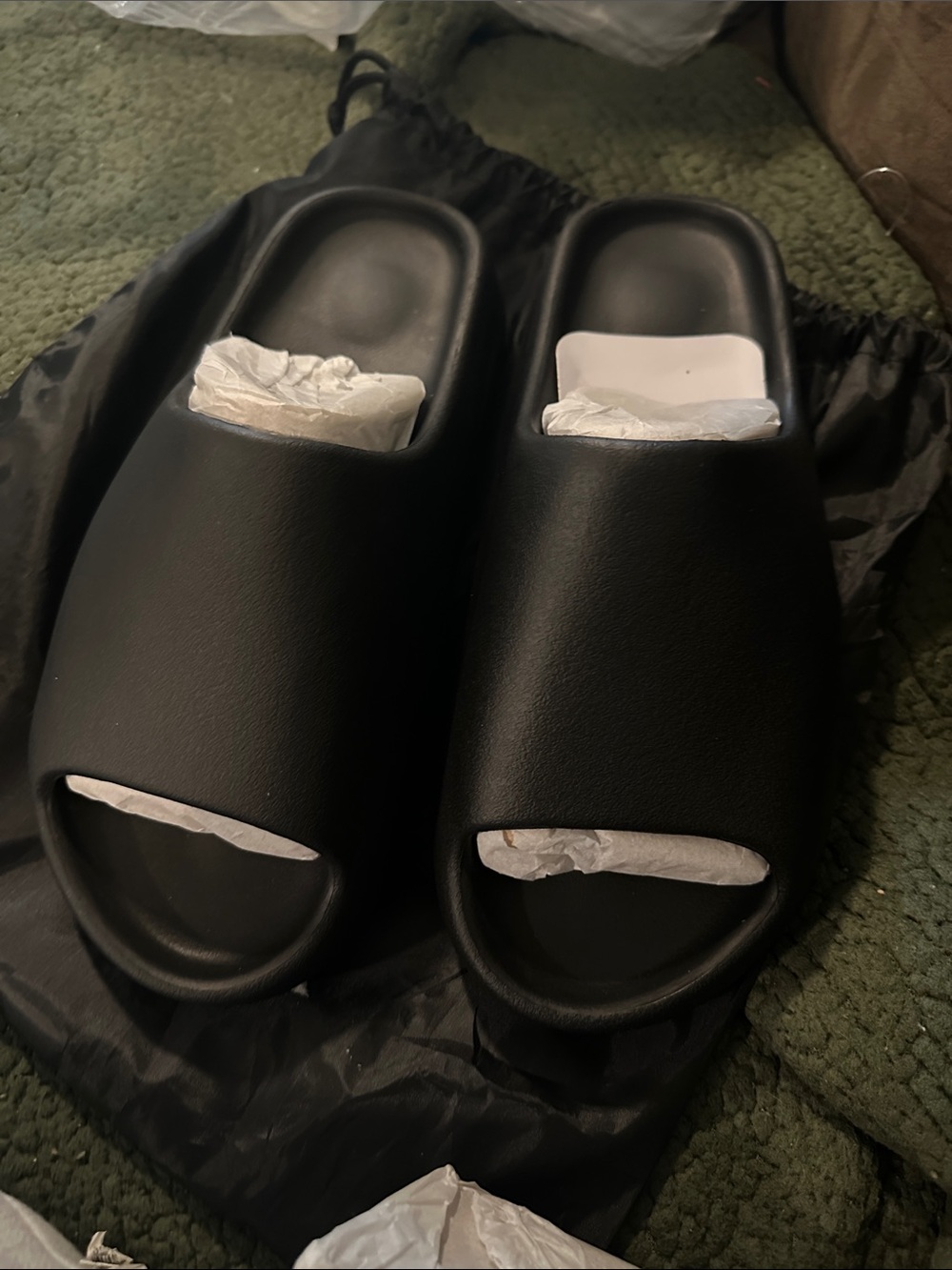 Men's Black Yeezy Slide Sandals